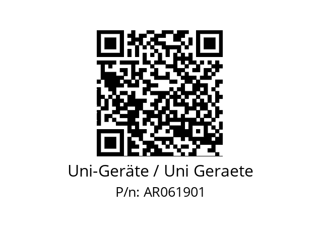   Uni-Geräte / Uni Geraete AR061901