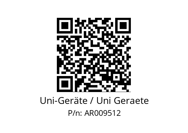   Uni-Geräte / Uni Geraete AR009512