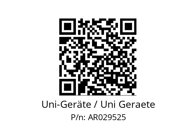   Uni-Geräte / Uni Geraete AR029525