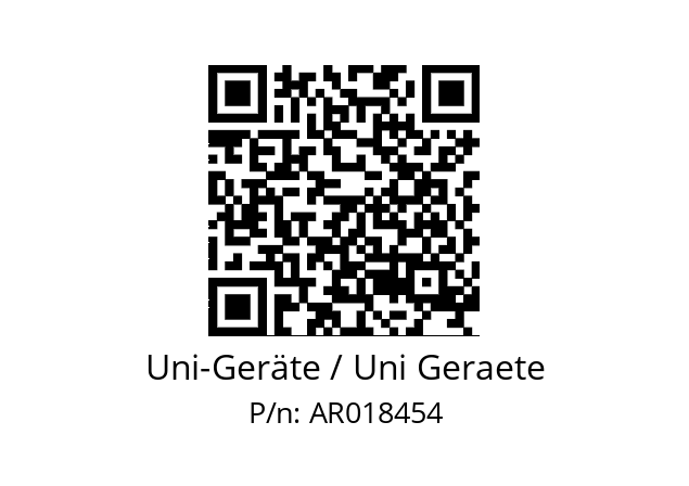   Uni-Geräte / Uni Geraete AR018454