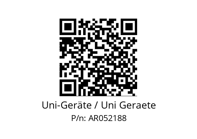   Uni-Geräte / Uni Geraete AR052188