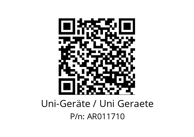   Uni-Geräte / Uni Geraete AR011710