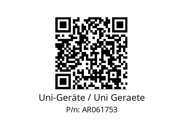   Uni-Geräte / Uni Geraete AR061753