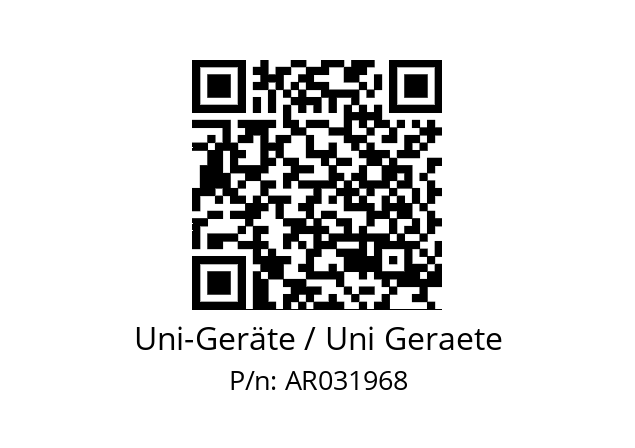   Uni-Geräte / Uni Geraete AR031968