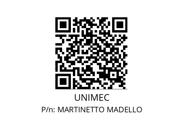   UNIMEC MARTINETTO MADELLO