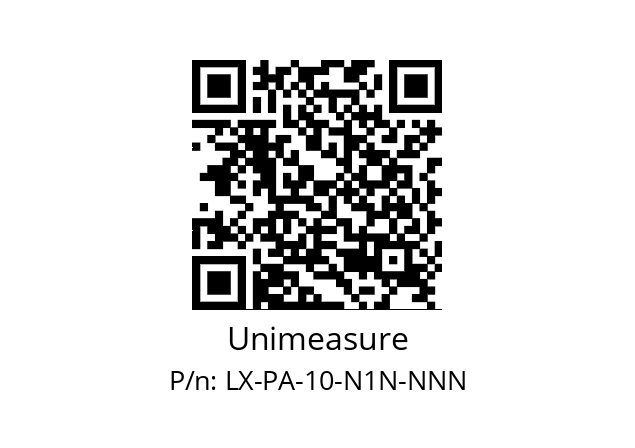   Unimeasure LX-PA-10-N1N-NNN