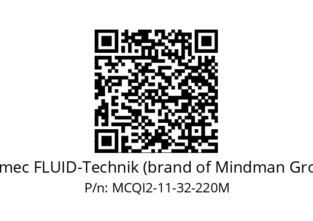   Unimec FLUID-Technik (brand of Mindman Group) MCQI2-11-32-220M