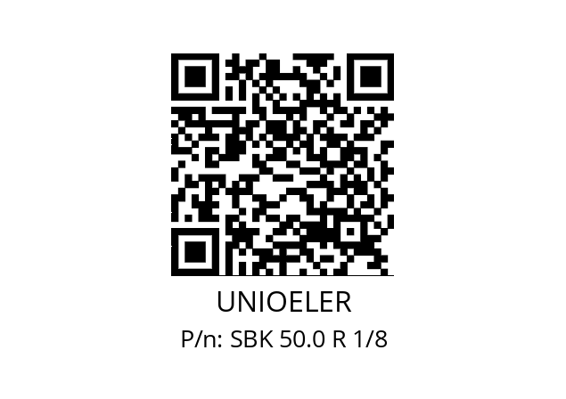   UNIOELER SBK 50.0 R 1/8