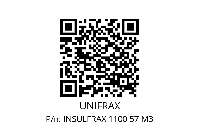   UNIFRAX INSULFRAX 1100 57 M3