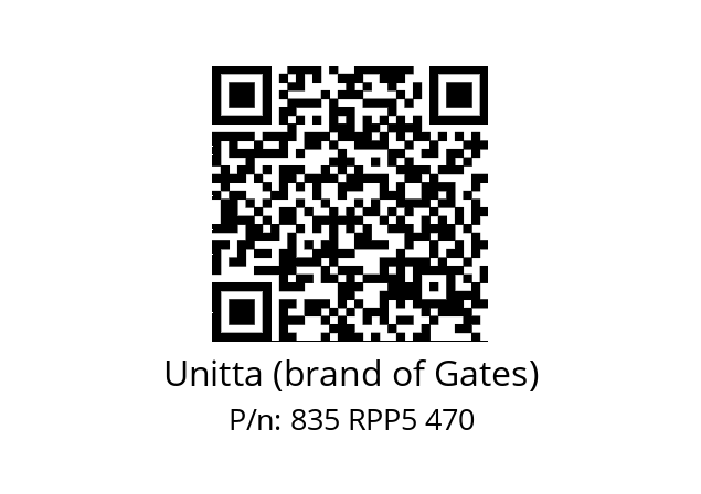   Unitta (brand of Gates) 835 RPP5 470