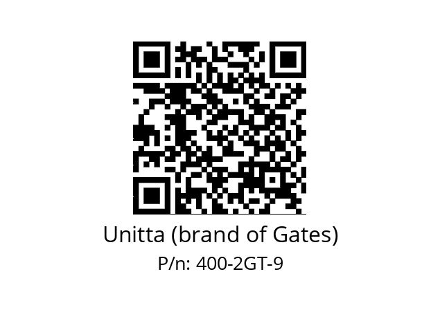   Unitta (brand of Gates) 400-2GT-9