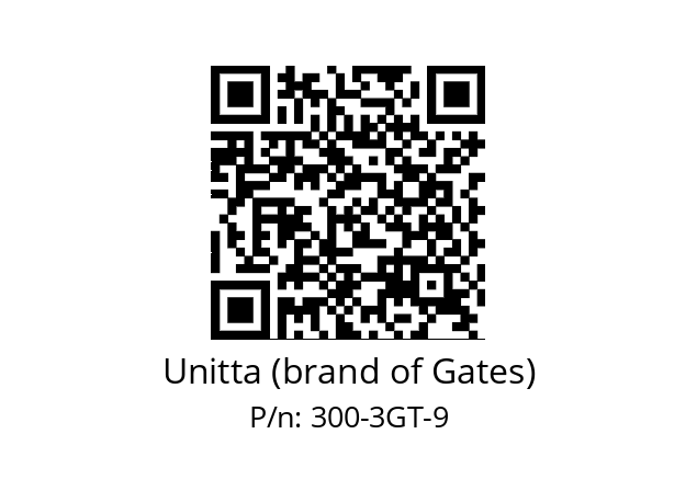   Unitta (brand of Gates) 300-3GT-9