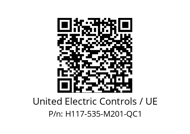   United Electric Controls / UE H117-535-M201-QC1