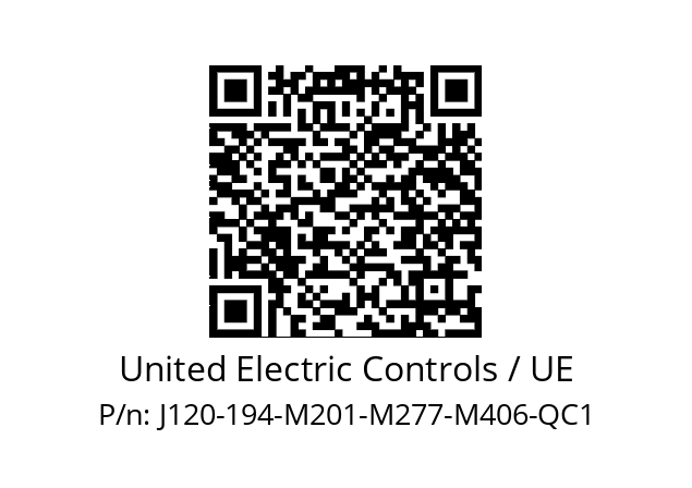   United Electric Controls / UE J120-194-M201-M277-M406-QC1