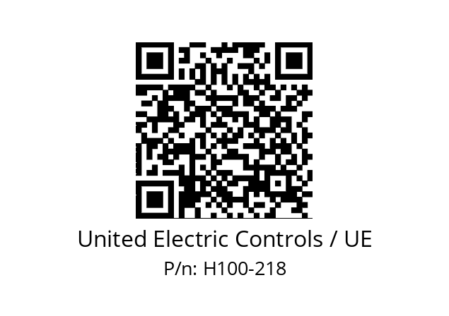   United Electric Controls / UE H100-218