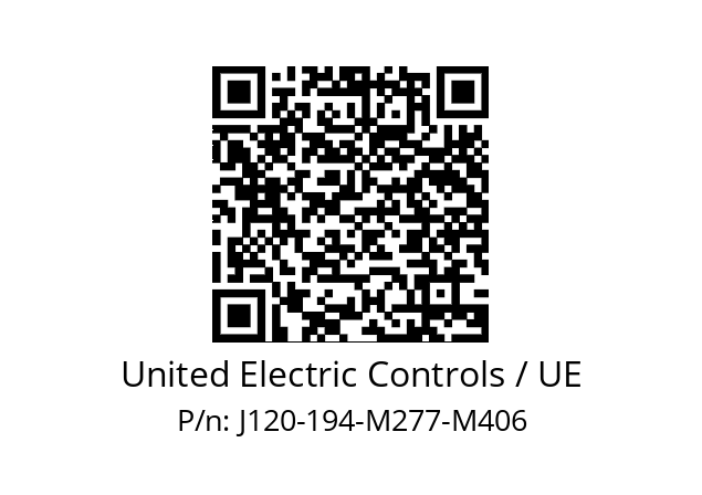   United Electric Controls / UE J120-194-M277-M406