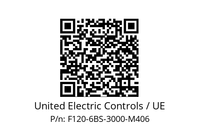   United Electric Controls / UE F120-6BS-3000-M406