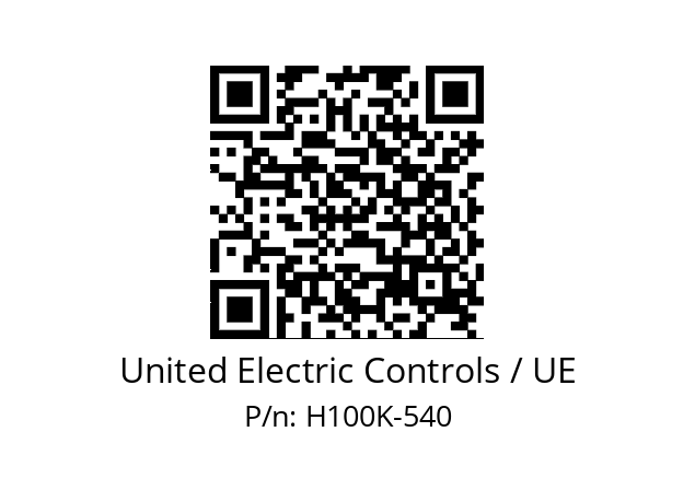   United Electric Controls / UE H100K-540