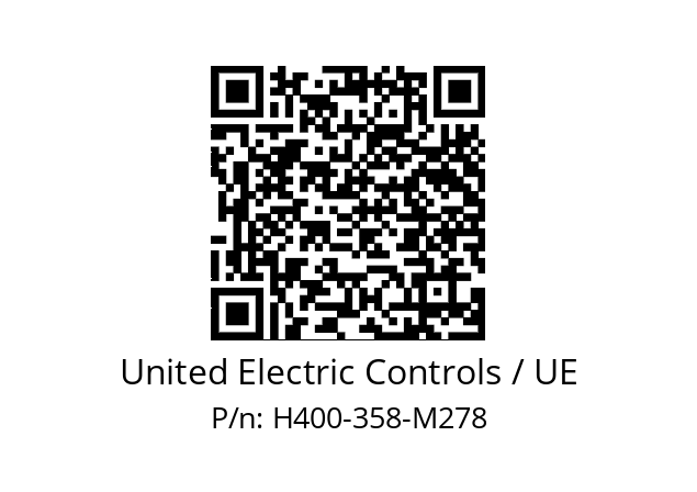   United Electric Controls / UE H400-358-M278