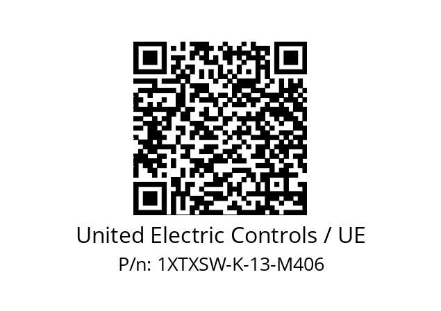   United Electric Controls / UE 1XTXSW-K-13-M406