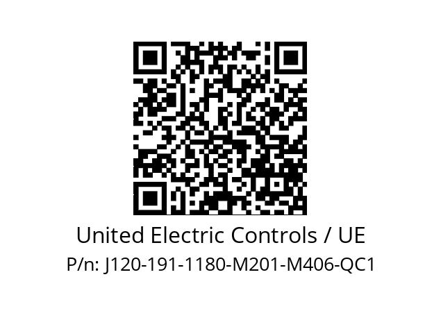   United Electric Controls / UE J120-191-1180-M201-M406-QC1