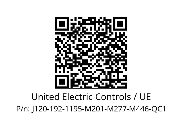   United Electric Controls / UE J120-192-1195-M201-M277-M446-QC1