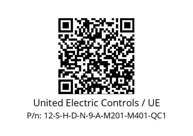   United Electric Controls / UE 12-S-H-D-N-9-A-M201-M401-QC1