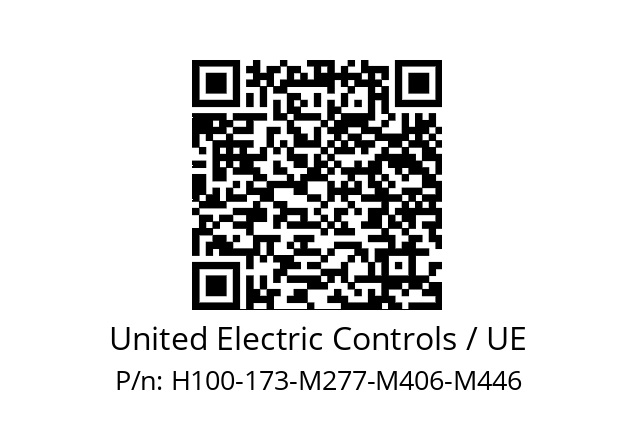   United Electric Controls / UE H100-173-M277-M406-M446