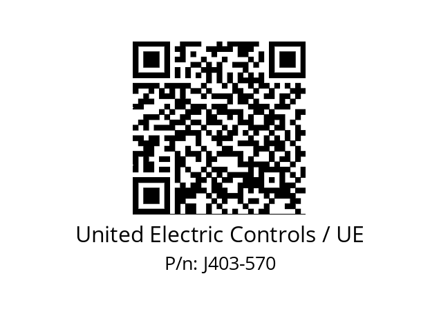   United Electric Controls / UE J403-570