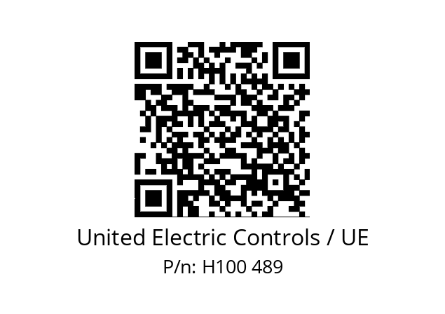   United Electric Controls / UE H100 489