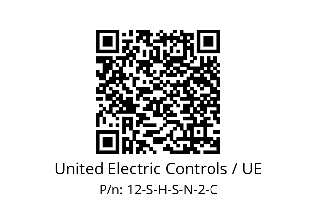   United Electric Controls / UE 12-S-H-S-N-2-C