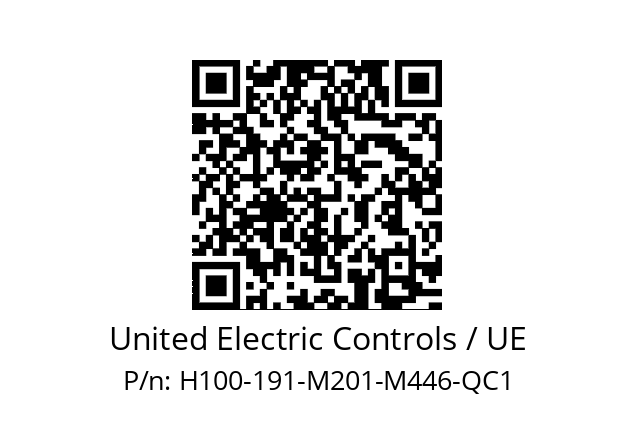   United Electric Controls / UE H100-191-M201-M446-QC1