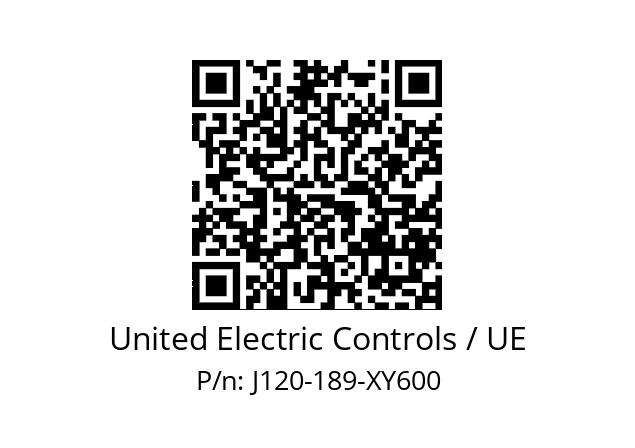   United Electric Controls / UE J120-189-XY600