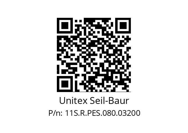   Unitex Seil-Baur 11S.R.PES.080.03200