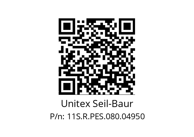   Unitex Seil-Baur 11S.R.PES.080.04950