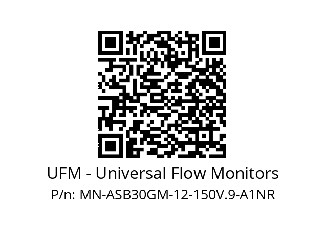   UFM - Universal Flow Monitors MN-ASB30GM-12-150V.9-A1NR