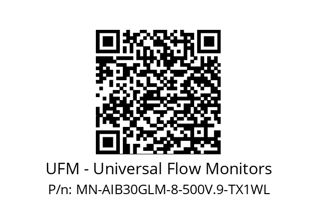   UFM - Universal Flow Monitors MN-AIB30GLM-8-500V.9-TX1WL