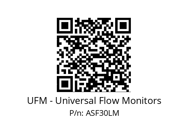   UFM - Universal Flow Monitors ASF30LM