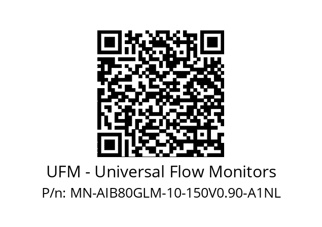   UFM - Universal Flow Monitors MN-AIB80GLM-10-150V0.90-A1NL