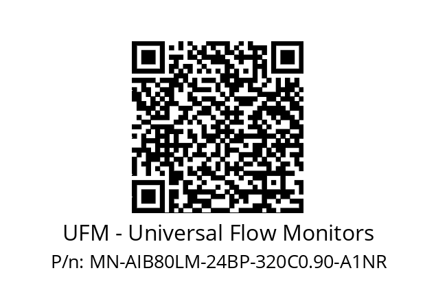   UFM - Universal Flow Monitors MN-AIB80LM-24BP-320C0.90-A1NR