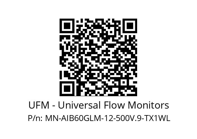   UFM - Universal Flow Monitors MN-AIB60GLM-12-500V.9-TX1WL