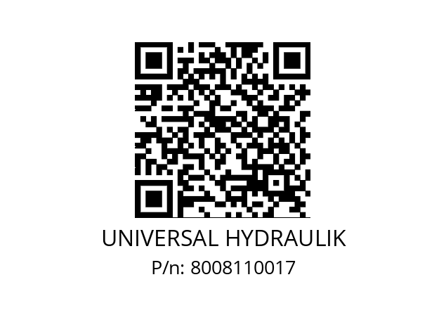   UNIVERSAL HYDRAULIK 8008110017