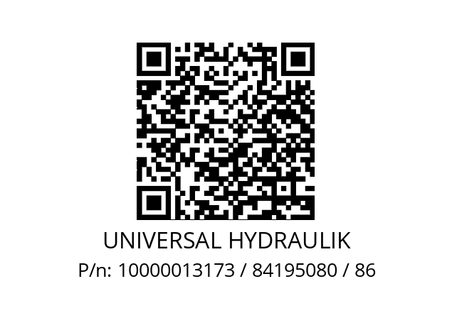   UNIVERSAL HYDRAULIK 10000013173 / 84195080 / 86