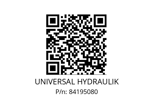   UNIVERSAL HYDRAULIK 84195080