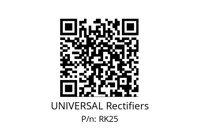   UNIVERSAL Rectifiers RK25