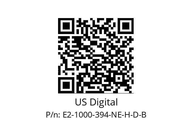   US Digital E2-1000-394-NE-H-D-B