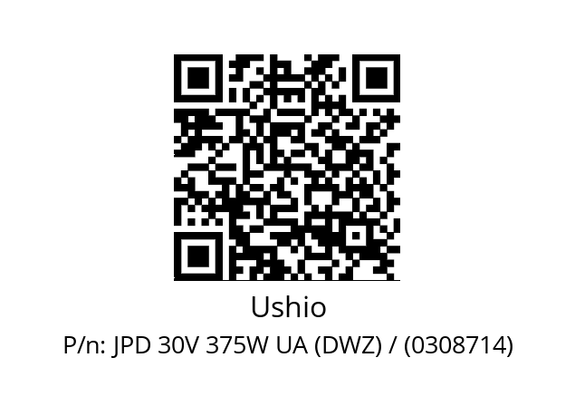   Ushio JPD 30V 375W UA (DWZ) / (0308714)