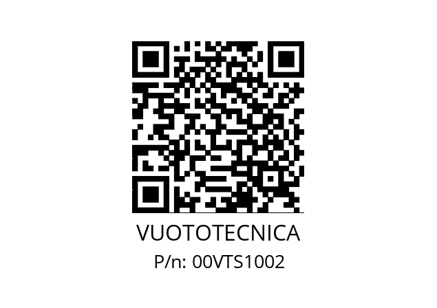   VUOTOTECNICA 00VTS1002