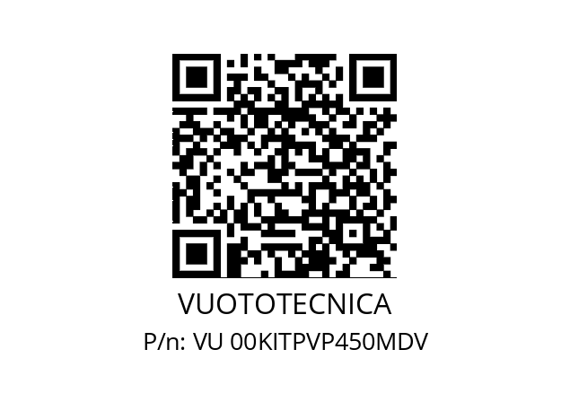   VUOTOTECNICA VU 00KITPVP450MDV