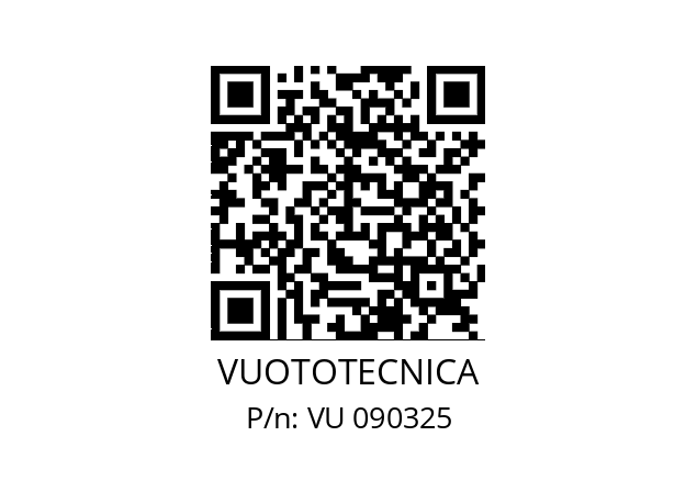   VUOTOTECNICA VU 090325